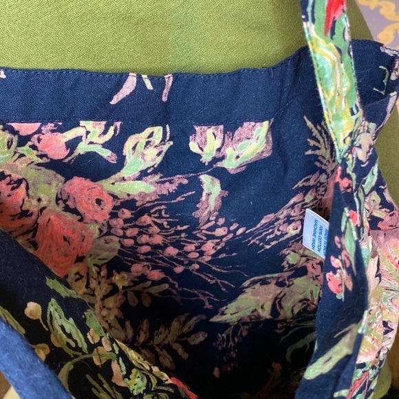 🌷APRIL Cornell🌷 Floral Canvas Crossbody Bag  100% Cotton - Picture 5 of 6